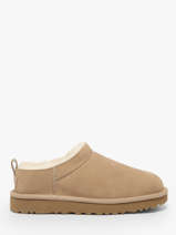 Pantoffels Uit Leder Ugg Beige accessoires 1173891